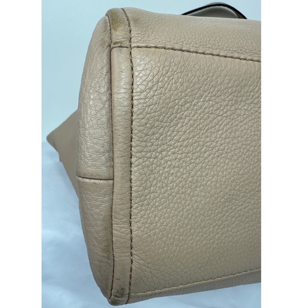 Kate Spade New York Large Leather Shoulder Bag, Light Tan or Beige - Picture 15 of 15